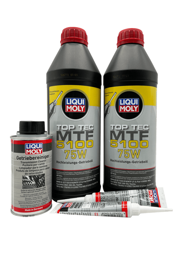 Abarth 500 T-Jet Gearbox Oil Service Kit Liqui Moly 75W With Cleaner & Additive Eco Torque