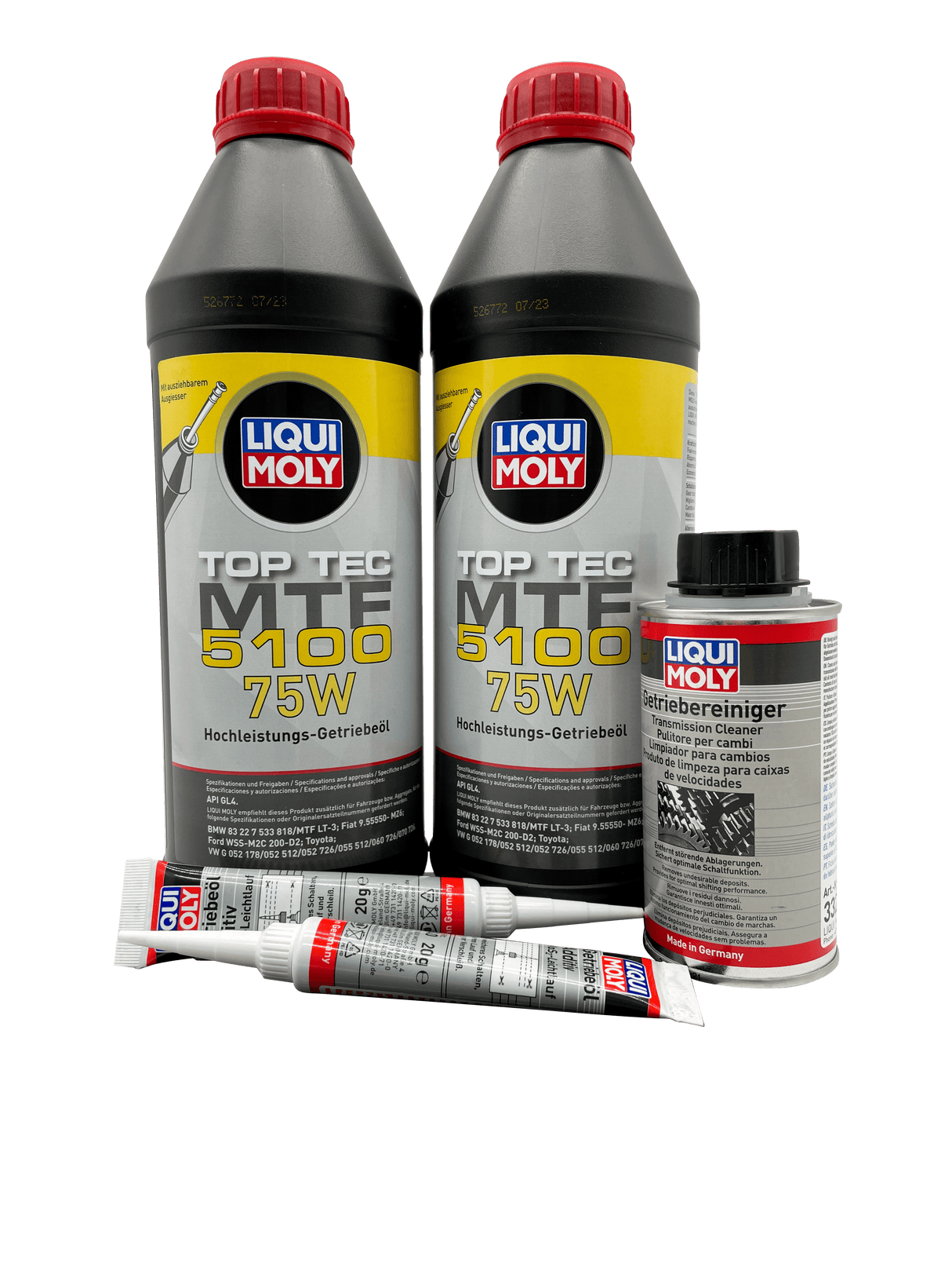 Abarth 500 T-Jet Gearbox Oil Service Kit Liqui Moly 75W With Cleaner & Additive Eco Torque