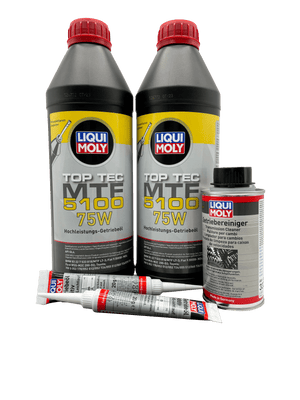 Abarth 500 T-Jet Gearbox Oil Service Kit Liqui Moly 75W With Cleaner & Additive Eco Torque