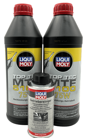 Abarth 500 1.4 T-Jet Gearbox Oil Service Kit Liqui Moly 75W With Cleaner Eco Torque