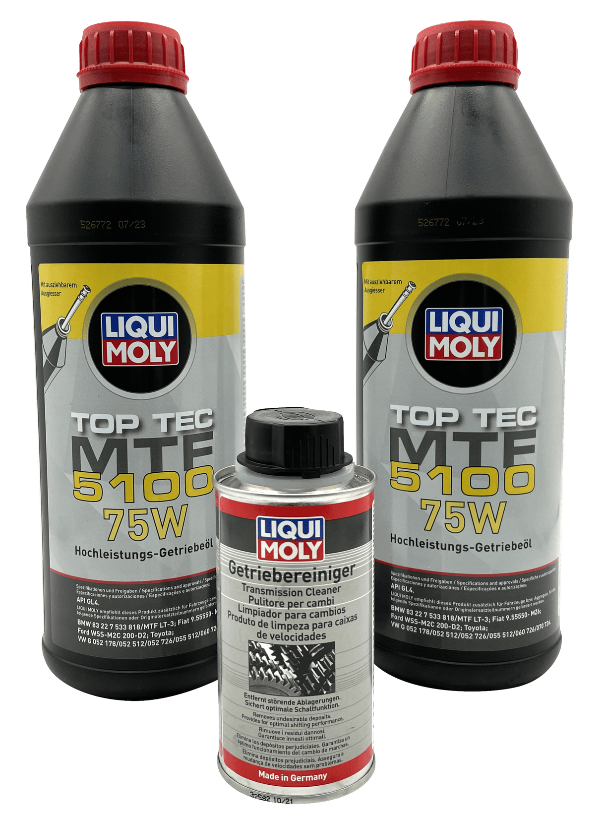 Abarth 500 1.4 T-Jet Gearbox Oil Service Kit Liqui Moly 75W With Cleaner Eco Torque