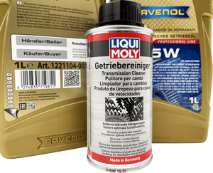 Abarth 500 1.4 T-Jet Gearbox Oil Service Kit Ravenol 75W With Liqui Moly Cleaner Eco Torque