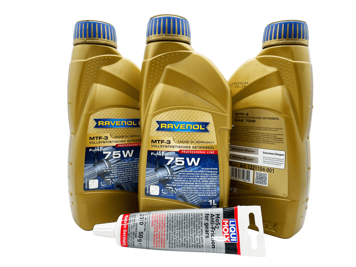 OPEL M32 6 Speed Ravenol 75W Gearbox Oil & Additive Service Kit For Models 2012 Onwards Eco Torque