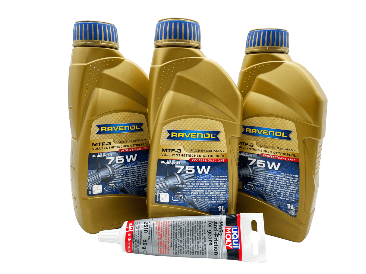 OPEL M32 6 Speed Ravenol 75W Gearbox Oil & Additive Service Kit For Models 2012 Onwards Eco Torque