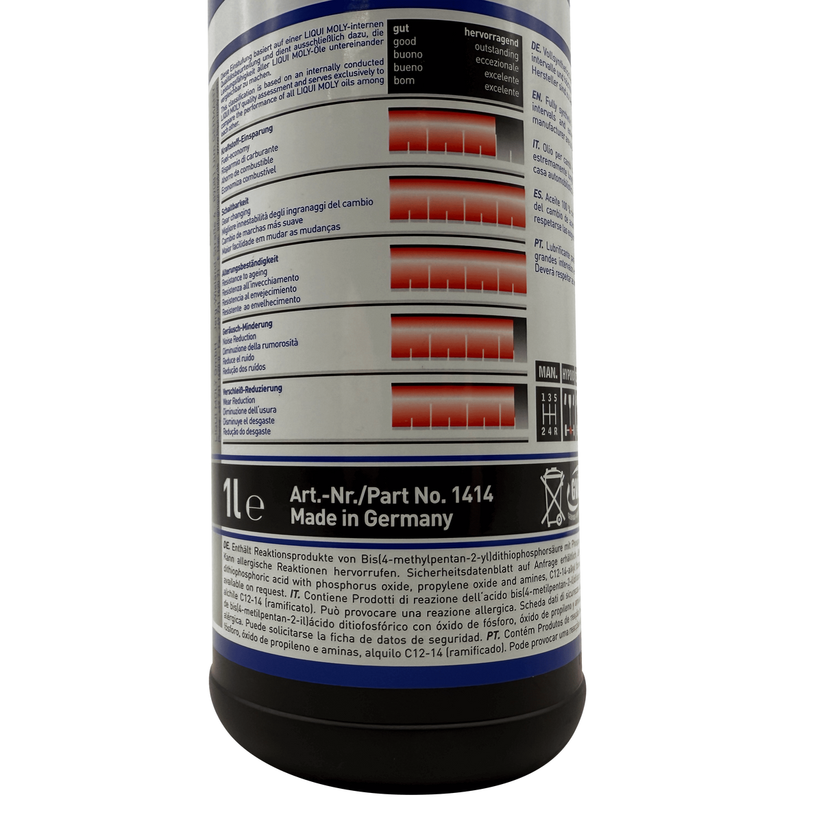 Liqui Moly Fully Synthetic Gear Oil (GL5) SAE 75w-90 Eco Torque