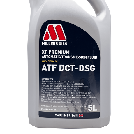 Millers XF Premium ATF DCT-DSG Automatic Gearbox Oil 5 Litres Eco Torque