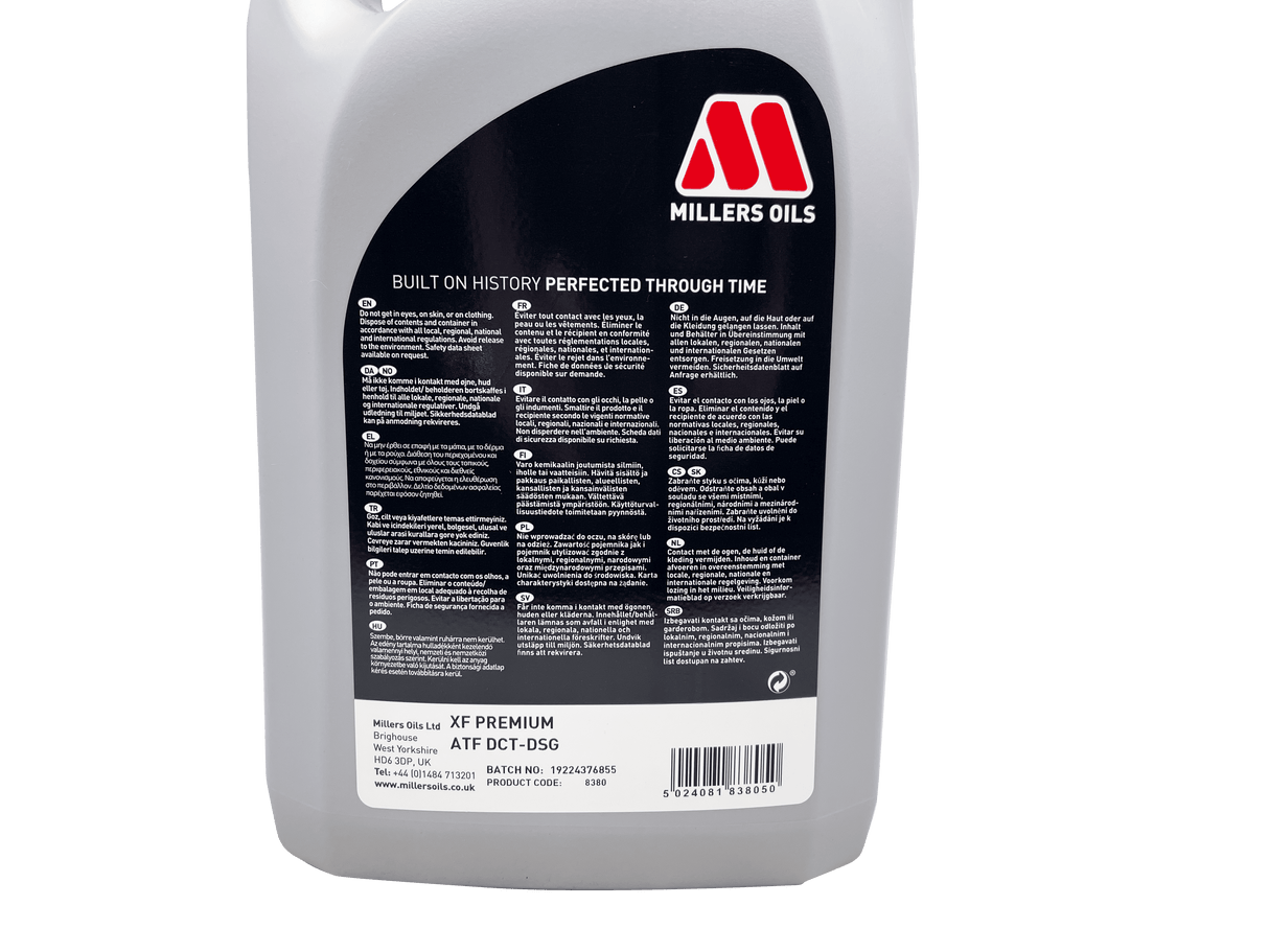 Millers XF Premium ATF DCT-DSG Automatic Gearbox Oil 5 Litres Eco Torque
