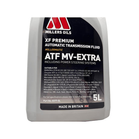 Millers XF Premium Automatic Transmission Fluid (ATF) MV-EXTRA 5L Eco Torque