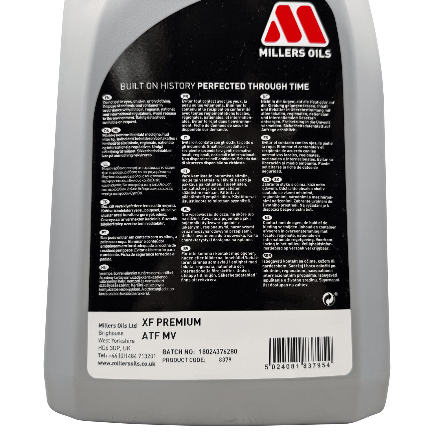 Millers XF Premium Automatic Transmission Fluid (ATF) MV 5L Eco Torque