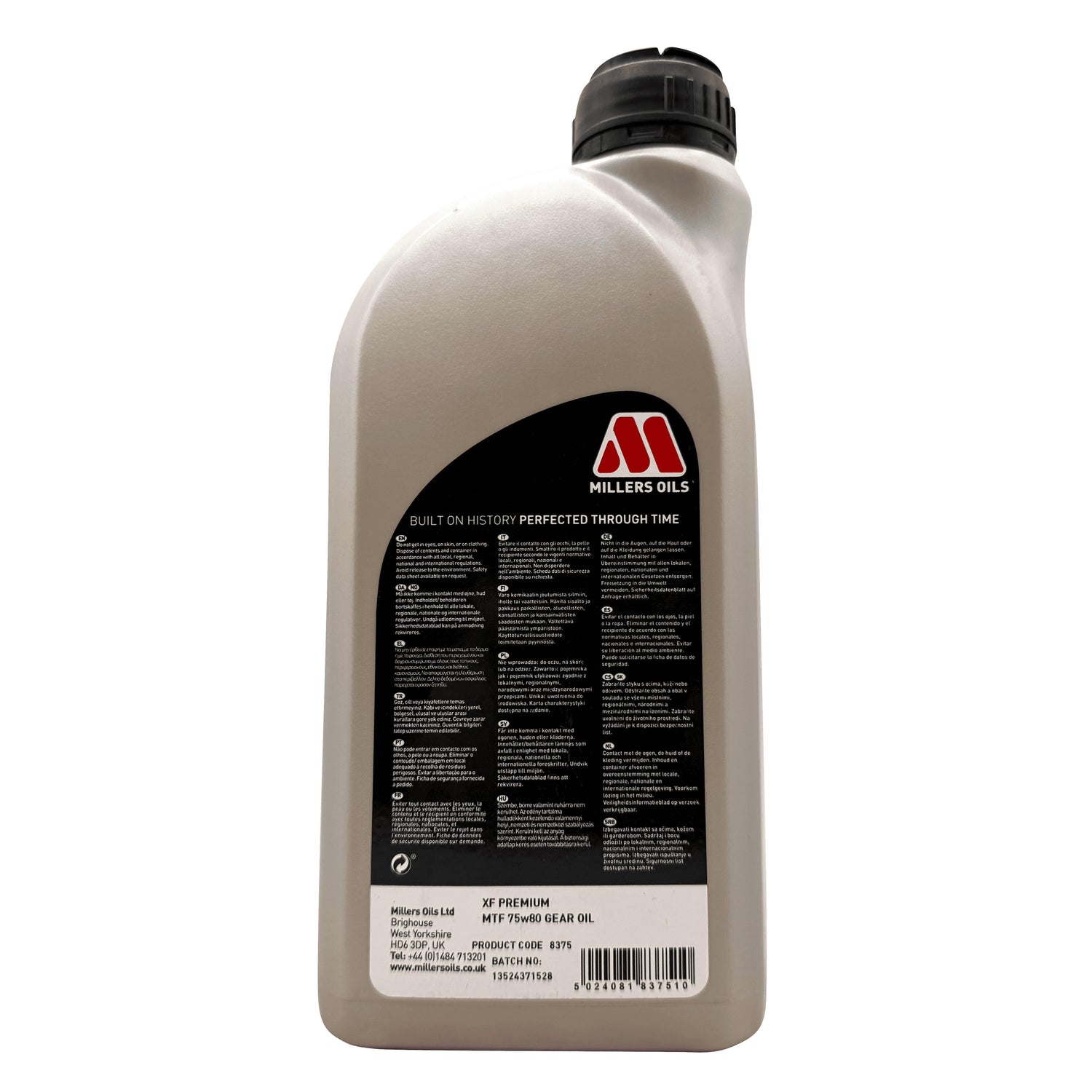Millers XF Premium MTF 75w80 Manual Transmission Oil 1L Eco Torque