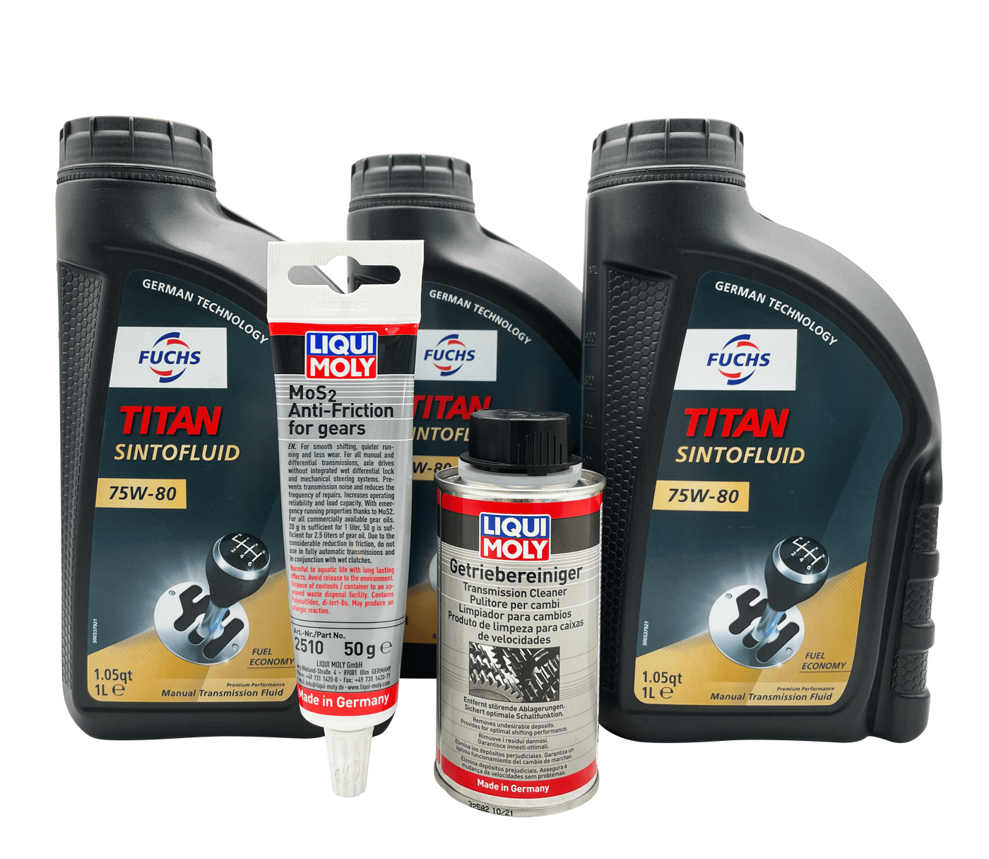 OPEL M32 6 Speed Fuchs 75W-80 Gearbox Oil With Additive & Cleaner For Pre 2012 Manual Models Eco Torque