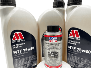 OPEL M32 6 Speed Millers XF 75w80 Gearbox Oil & Cleaner Service Kit For Pre 2012 Manual Models Eco Torque