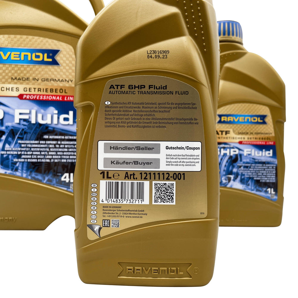 Ravenol ATF 6HP Fully Synthetic Automatic Transmission Fluid 6 Litres Eco Torque