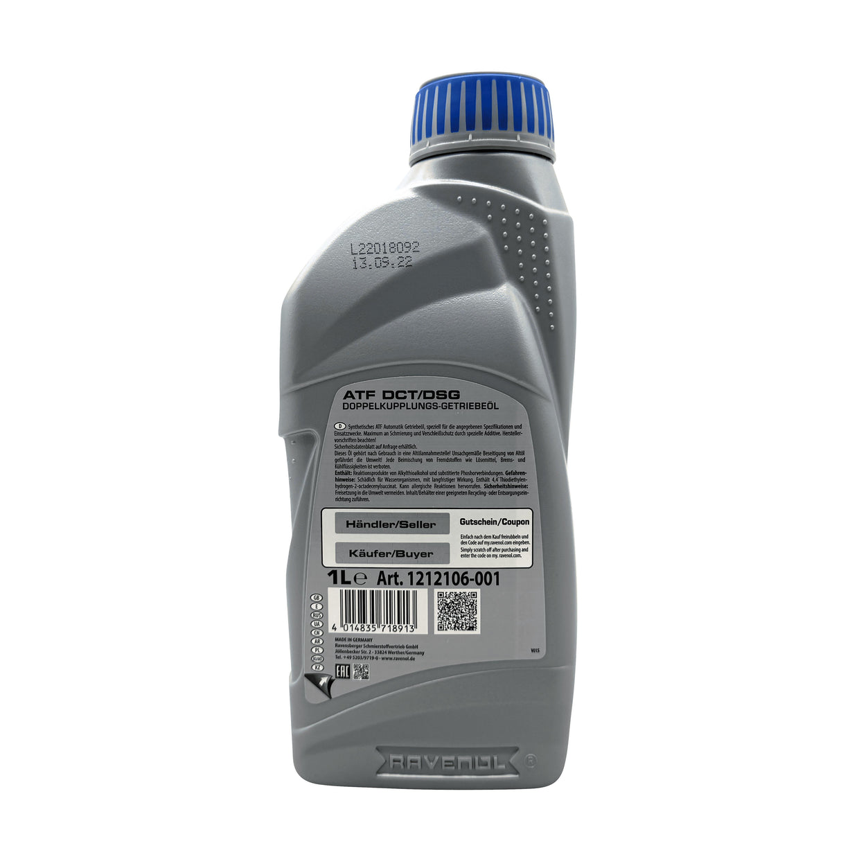 Ravenol DCT/DSG Transmission Oil 1 Litre Eco Torque
