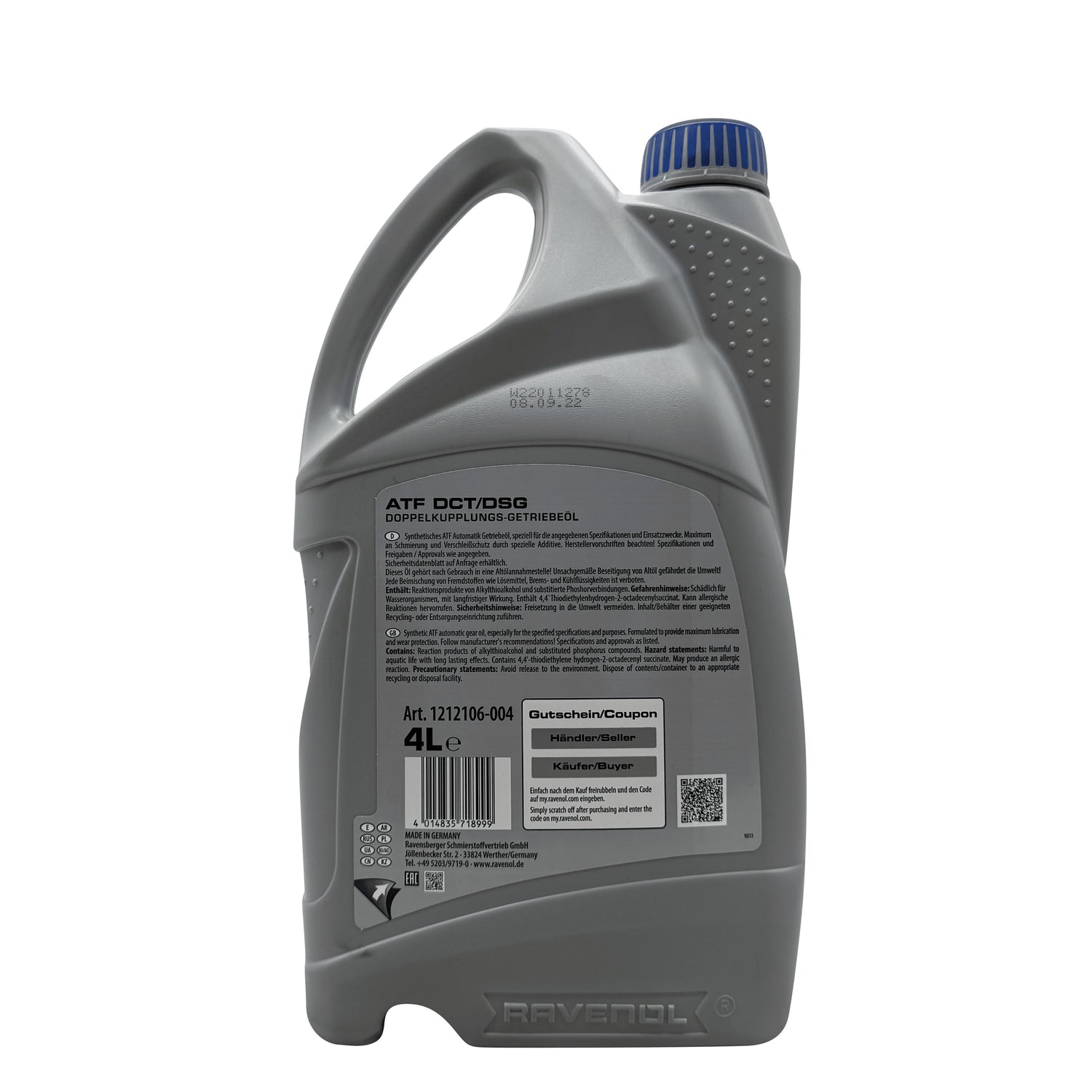 Ravenol DCT/DSG Transmission Oil 4 Litre Eco Torque