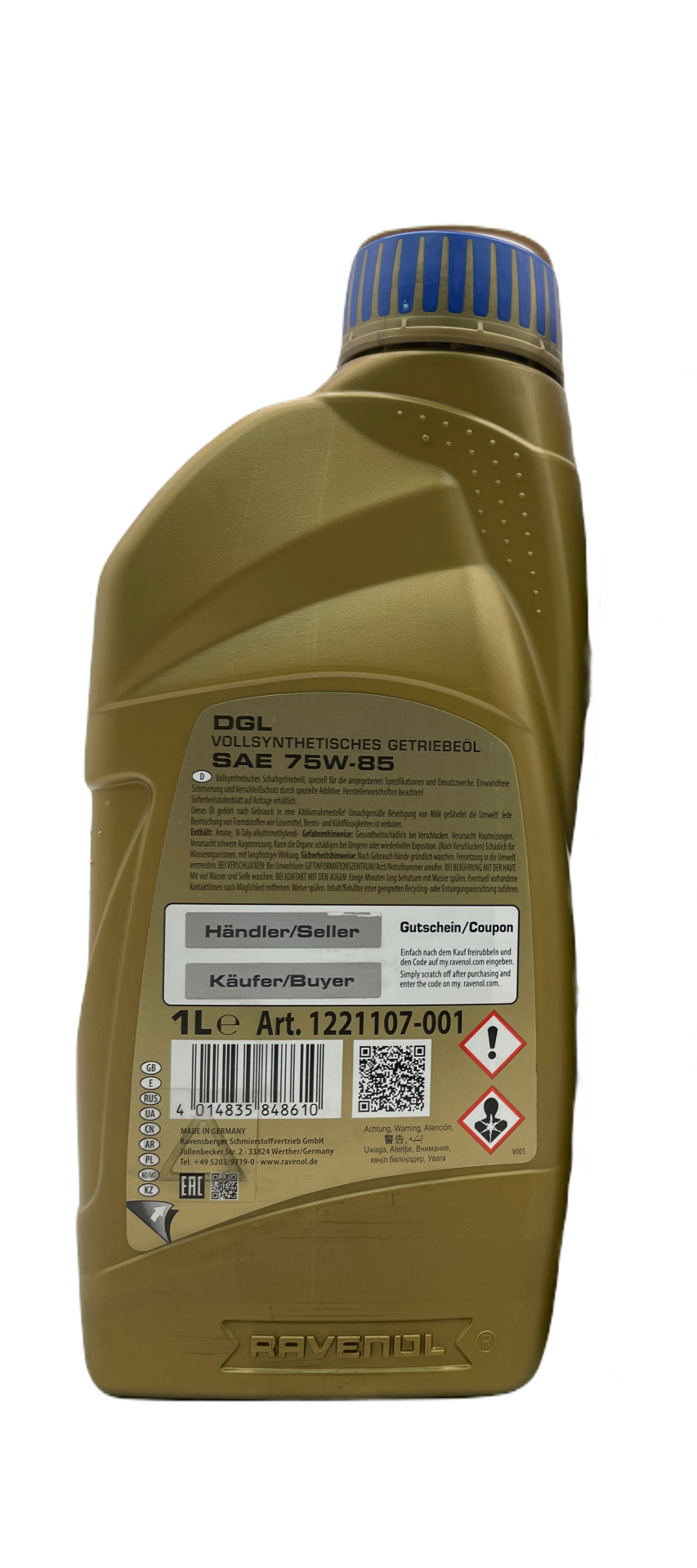 Ravenol DGL 75w-85 GL-5 Limited Slip Transmission Oil Eco Torque