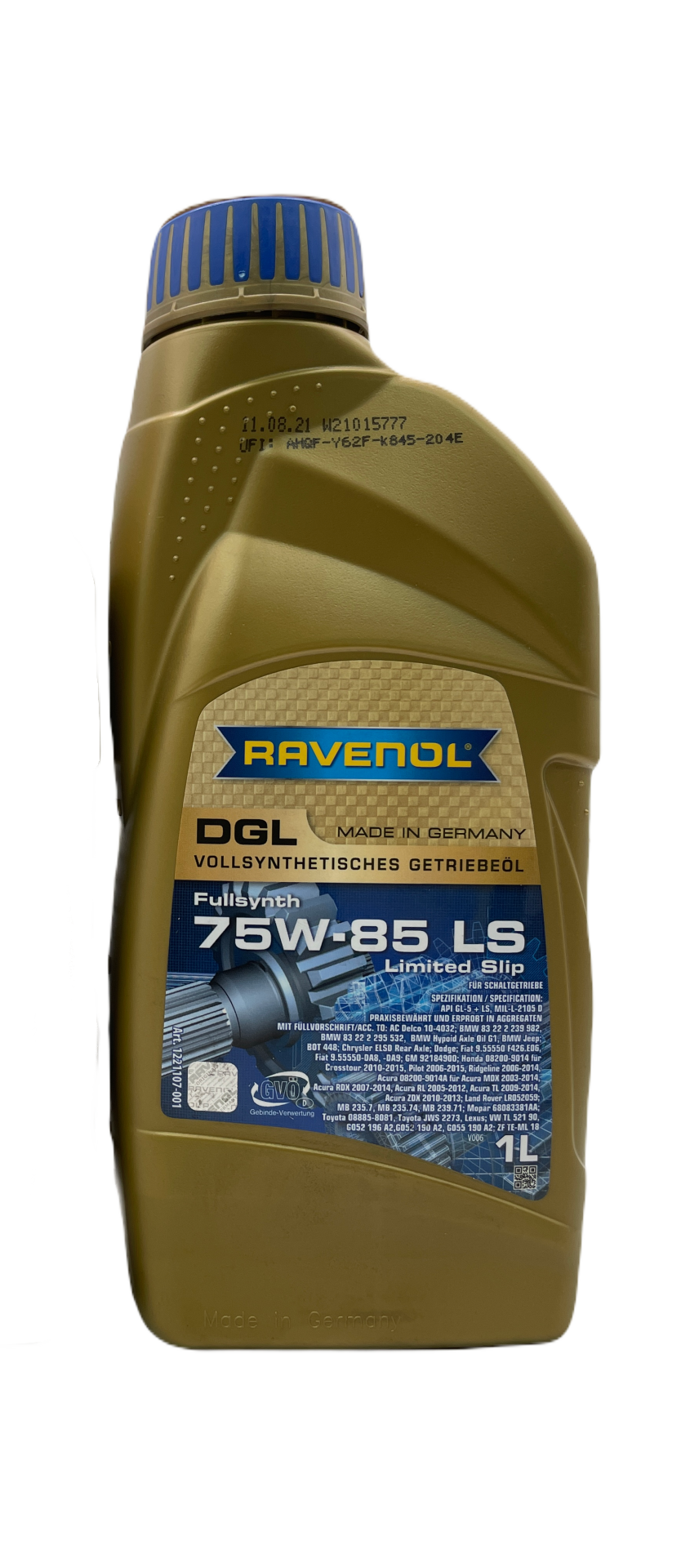 Ravenol DGL 75w-85 GL-5 Limited Slip Transmission Oil Eco Torque