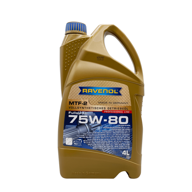 Ravenol MTF-2 75w-80 Fully Synthetic Manual Gearbox Oil 4L Eco Torque