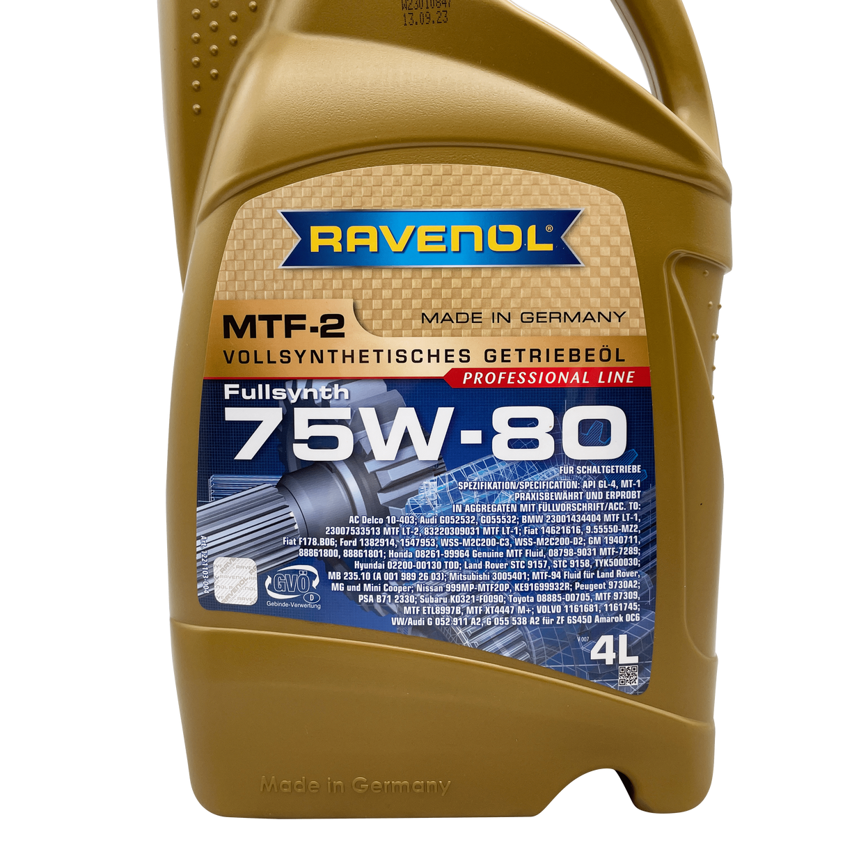 Ravenol MTF-2 75w-80 Fully Synthetic Manual Gearbox Oil 4L Eco Torque