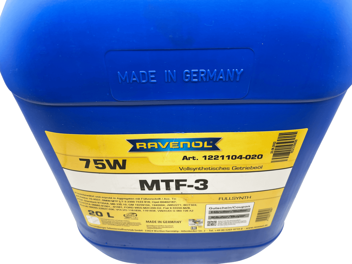 Ravenol MTF-3 75W Fully Synthetic Transmission Fluid Eco Torque