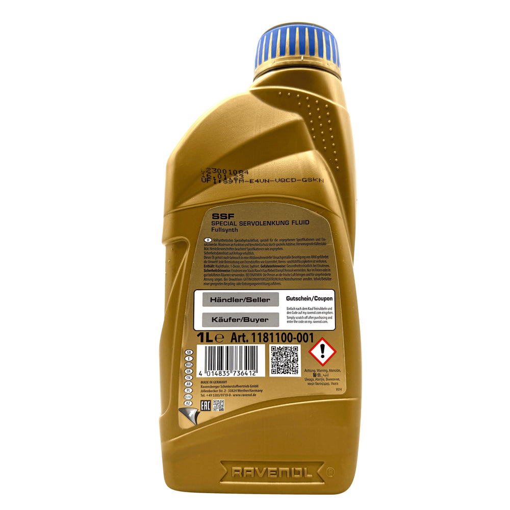 Ravenol SSF Power Steering Fluid 1 Litre Eco Torque