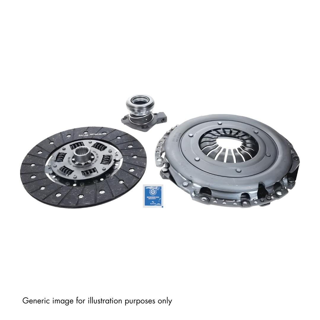 Sachs 3000990332 3PC Clutch Kit Inc Slave Cylinder VAG +More