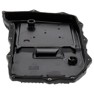 VAICO V10-4360 8HP65A 0D5 sump pan with integrated oil filter — top view