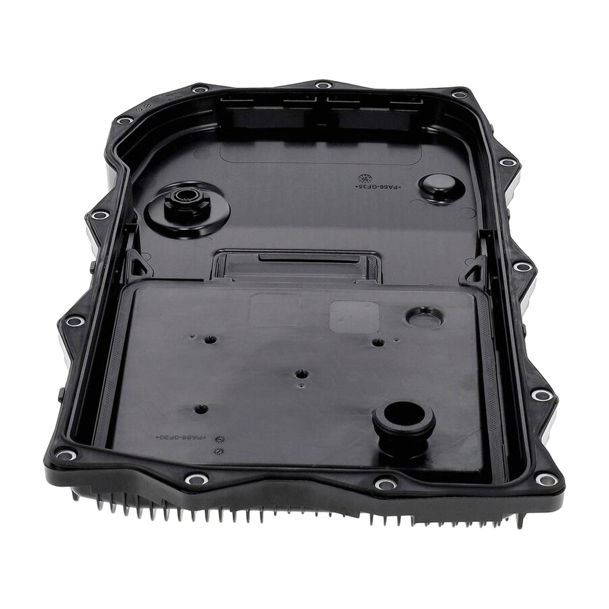 Inside view of VAICO 8HP75 automatic gearbox sump pan and integrated transmission filter