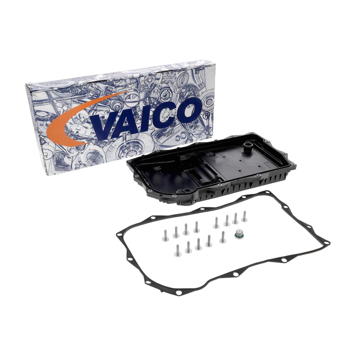 VAICO V33-0087 8HP75 sump pan service kit with branded box, gasket and bolts