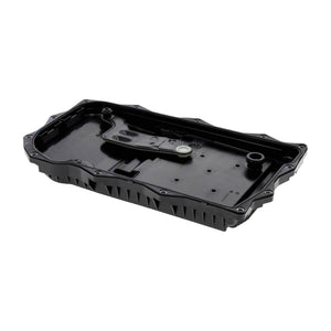 VAICO 8HP70 transmission oil sump pan, angled view, for Land Rover 8P70H gearbox
