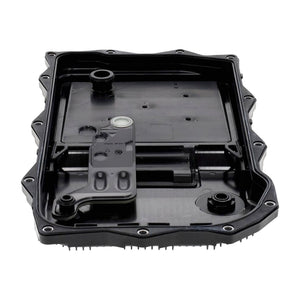 Inside of VAICO 8HP70 transmission sump pan with integrated filter, Land Rover 8P70H