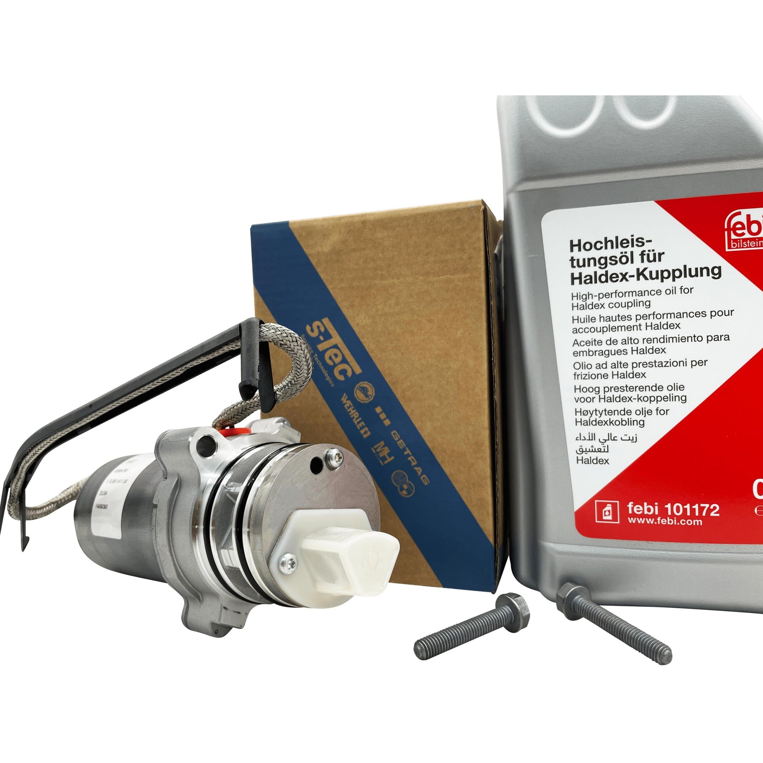 VW Generation 5 Haldex Pump Kit With Febi Bilstein Oil 0CQ598549 Eco Torque