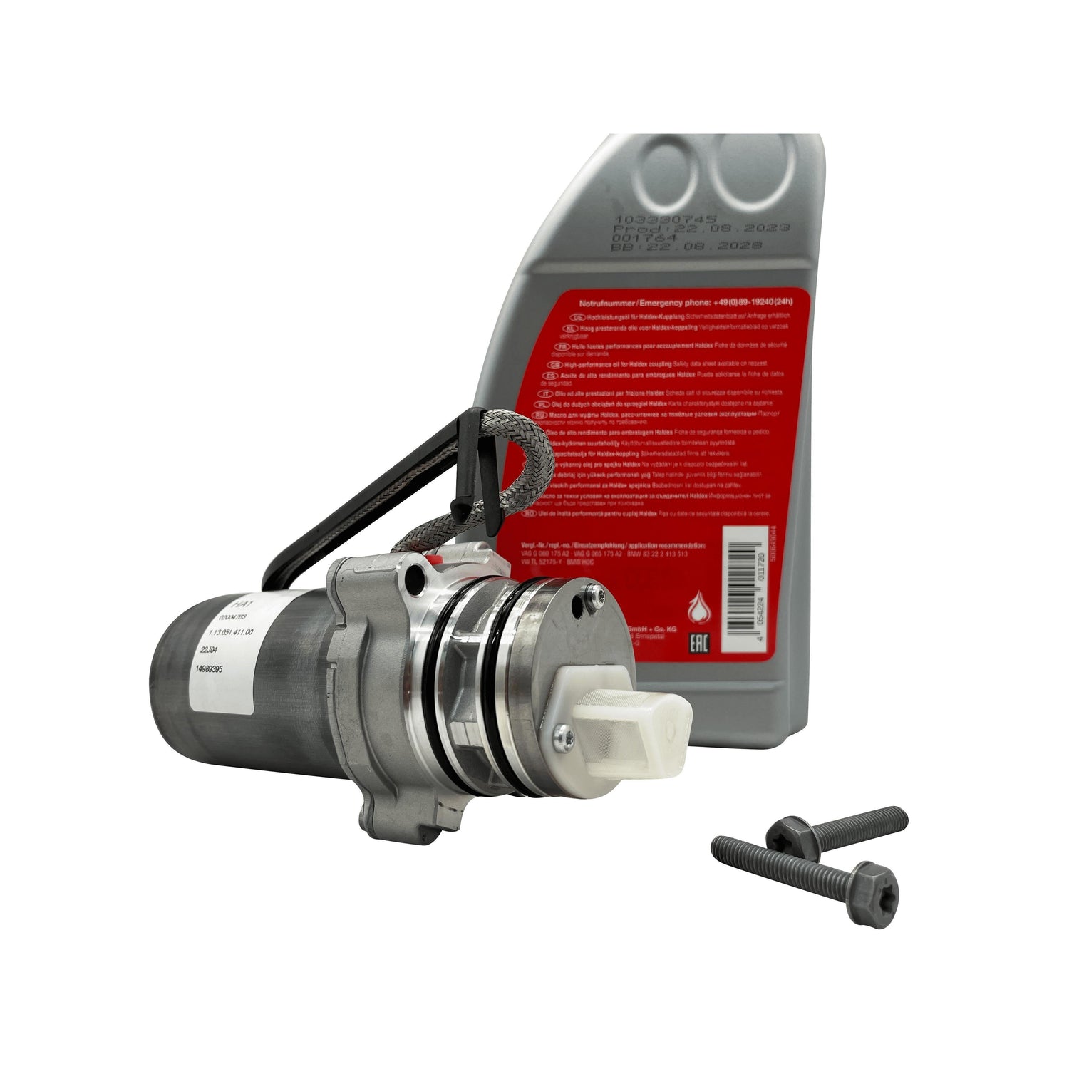 VW Generation 5 Haldex Pump Kit With Febi Bilstein Oil 0CQ598549 Eco Torque