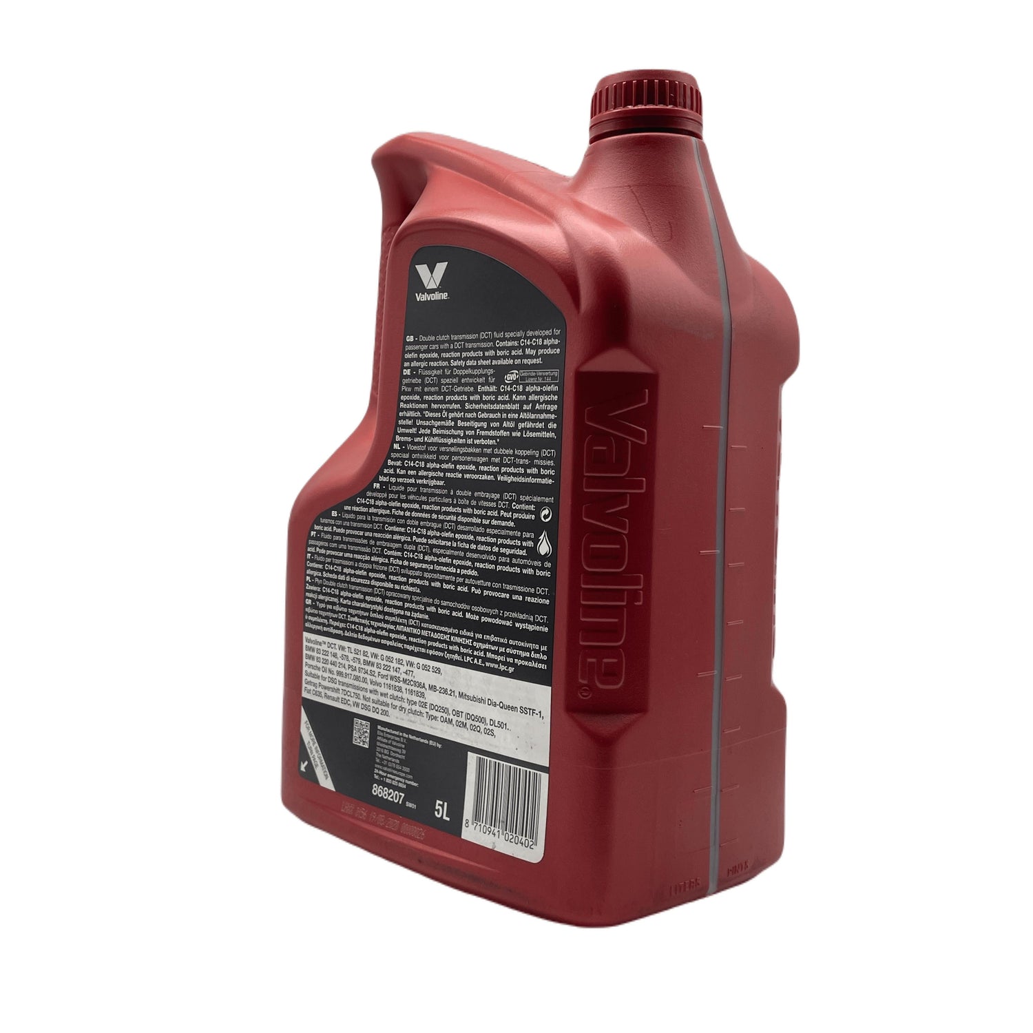 Valvoline Dual Clutch Transmission (DCT) Fluid 5 Litre Eco Torque