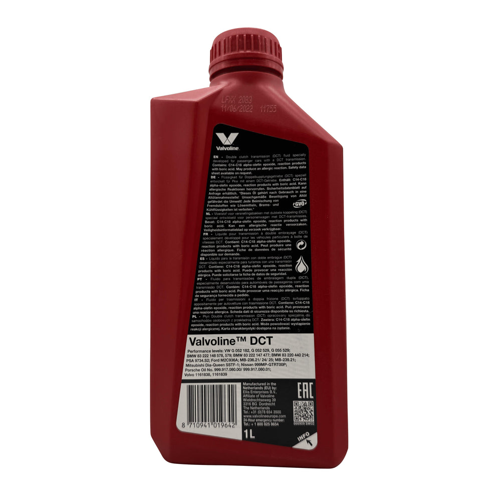 Valvoline Dual Clutch Transmission (DCT) Fluid Eco Torque