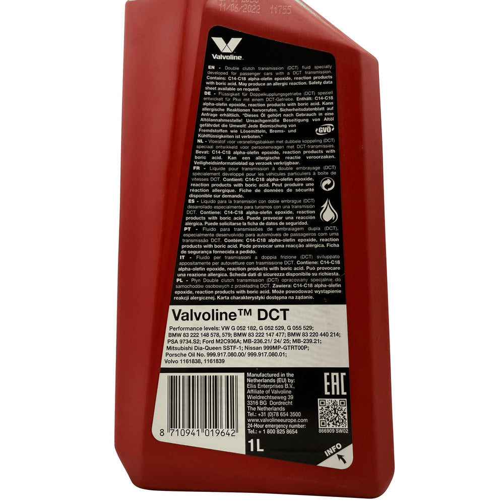 Valvoline Dual Clutch Transmission (DCT) Fluid Eco Torque