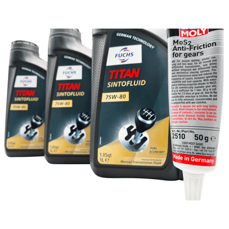 Vauxhall M32 6 Speed Fuchs 75W-80 Gearbox Oil & Additive Service Kit For Pre 2012 Manual Models Eco Torque