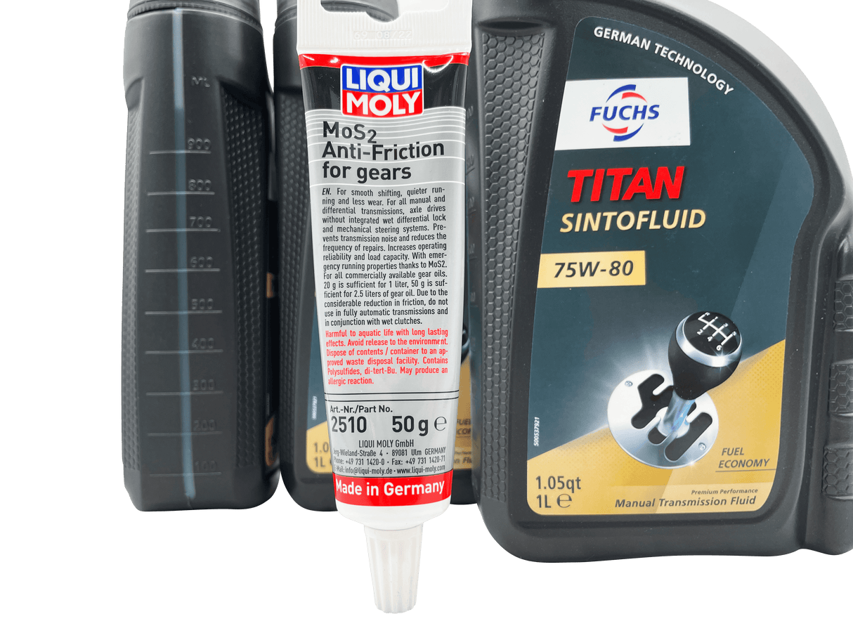 Vauxhall M32 6 Speed Fuchs 75W-80 Gearbox Oil & Additive Service Kit For Pre 2012 Manual Models Eco Torque
