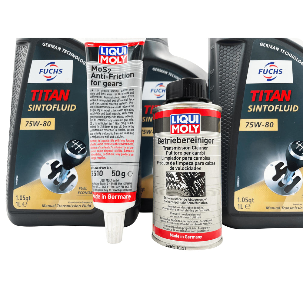 Vauxhall M32 6 Speed Fuchs 75W-80 Gearbox Oil With Additive & Cleaner For Pre 2012 Manual Models Eco Torque