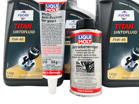 Vauxhall M32 6 Speed Fuchs 75W-80 Gearbox Oil With Additive & Cleaner For Pre 2012 Manual Models Eco Torque
