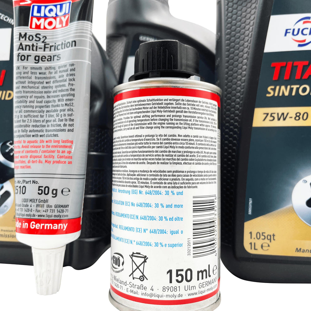 Vauxhall M32 6 Speed Fuchs 75W-80 Gearbox Oil With Additive & Cleaner For Pre 2012 Manual Models Eco Torque