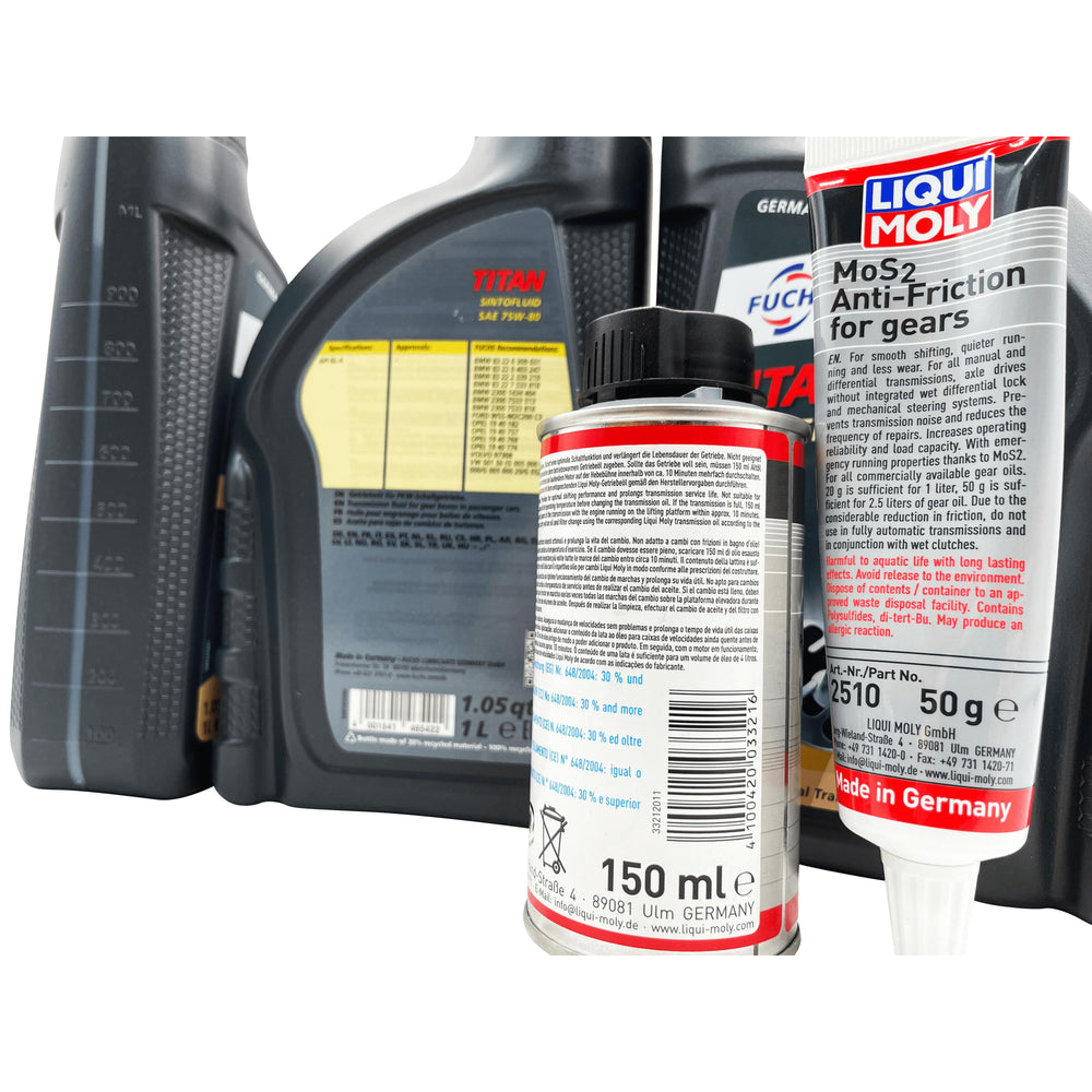 Vauxhall M32 6 Speed Fuchs 75W-80 Gearbox Oil With Additive & Cleaner For Pre 2012 Manual Models Eco Torque