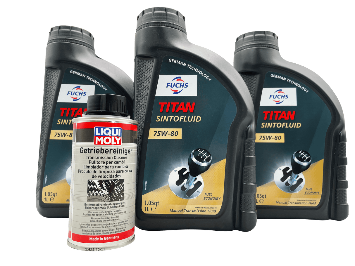 Vauxhall M32 6 Speed Fuchs 75W-80 Gearbox Oil &amp; Cleaner Service Kit For Pre 2012 Manual Models Eco Torque