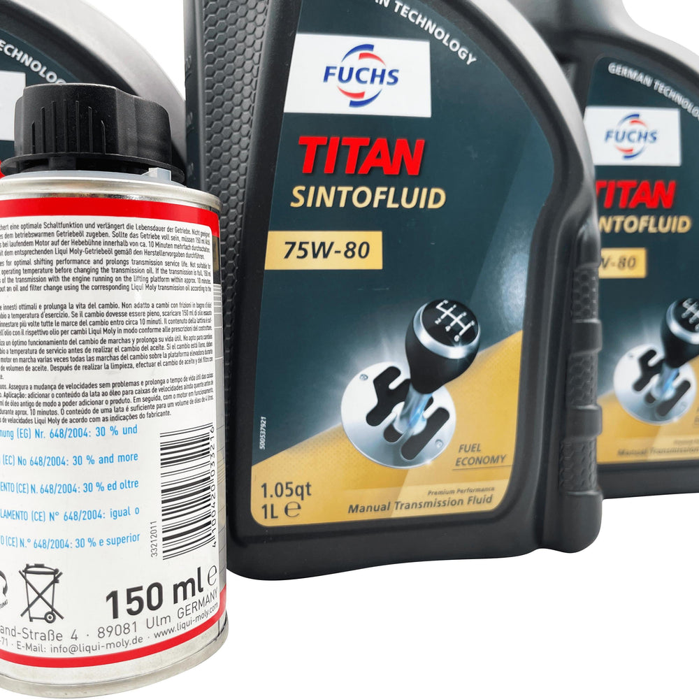 Vauxhall M32 6 Speed Fuchs 75W-80 Gearbox Oil &amp; Cleaner Service Kit For Pre 2012 Manual Models Eco Torque