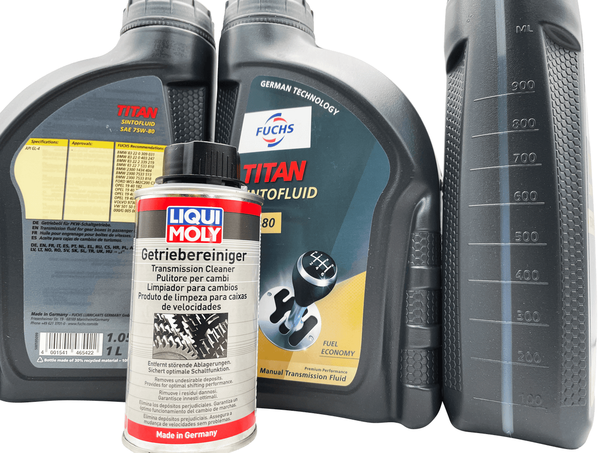 Vauxhall M32 6 Speed Fuchs 75W-80 Gearbox Oil &amp; Cleaner Service Kit For Pre 2012 Manual Models Eco Torque