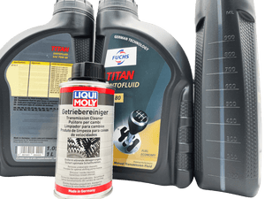 Vauxhall M32 6 Speed Fuchs 75W-80 Gearbox Oil &amp; Cleaner Service Kit For Pre 2012 Manual Models Eco Torque