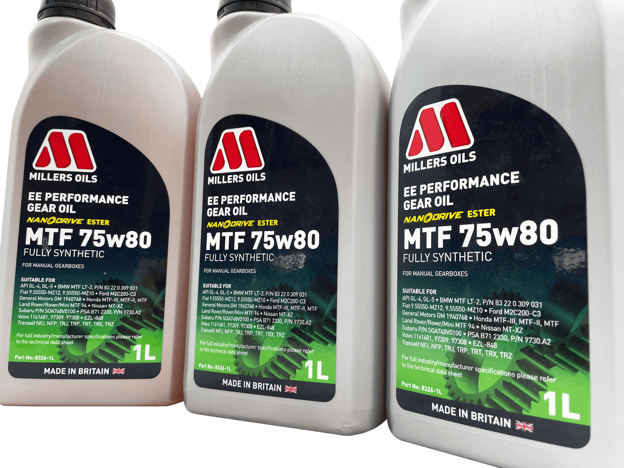Vauxhall M32 6 Speed Millers 75W-80 Gearbox Oil Service Kit For Manual Models Pre 2012 Eco Torque