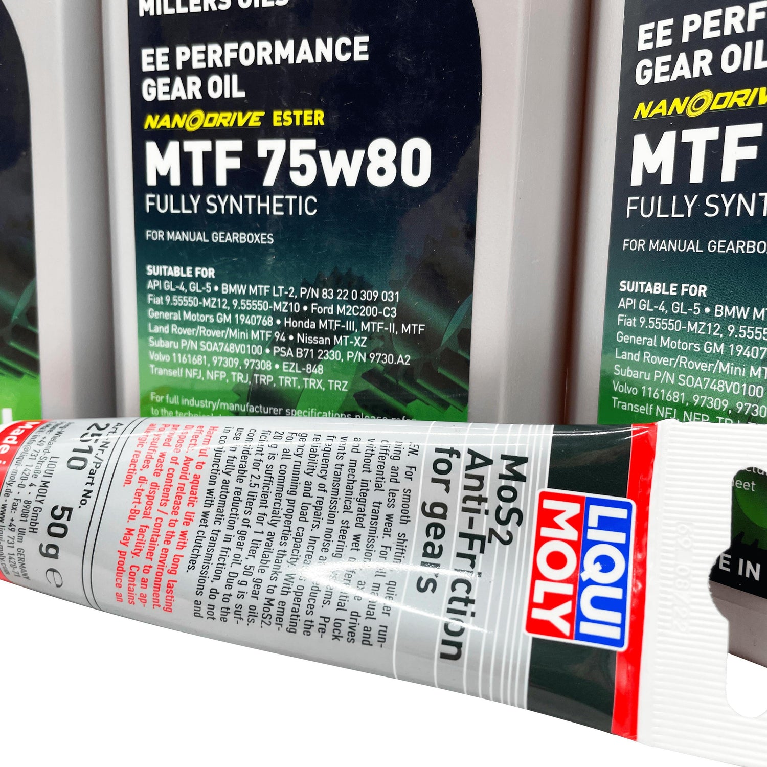 Vauxhall M32 6 Speed Millers 75w80 Gearbox Oil & Additive Service Kit For Pre 2012 Manual Models Eco Torque