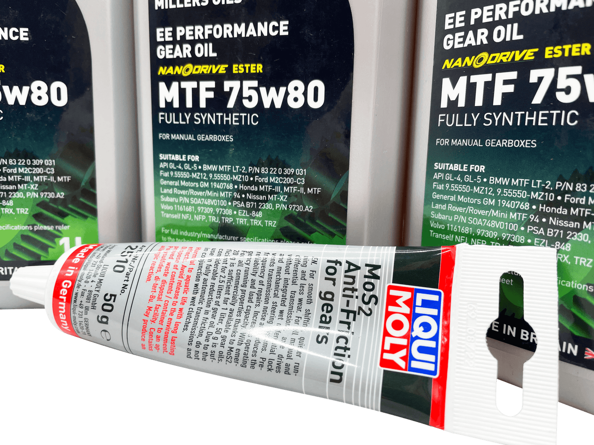 Vauxhall M32 6 Speed Millers 75w80 Gearbox Oil & Additive Service Kit For Pre 2012 Manual Models Eco Torque