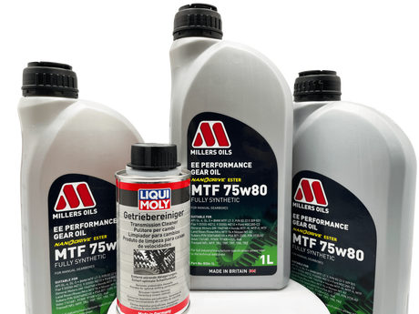 Vauxhall M32 6 Speed Millers 75w80 Gearbox Oil & Cleaner Service Kit For Pre 2012 Manual Models Eco Torque